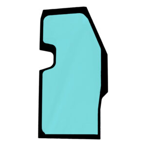 Komatsu Dozer Replacement Door Glass- 12Y-978-1372